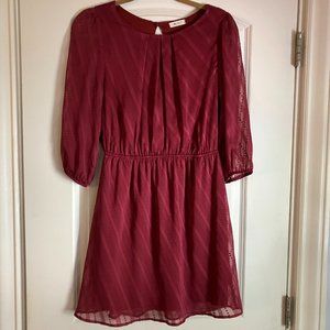 Everly burgundy minidress
